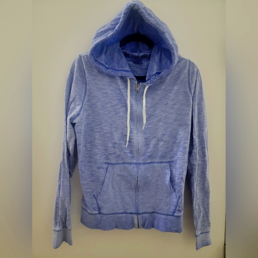 PINK Lightweight zip-up sweatshirt hoodie NWOT